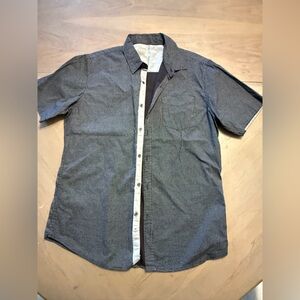 London Fog Black and White Patterned Shirt